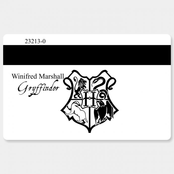 Hogwarts Student ID BACK