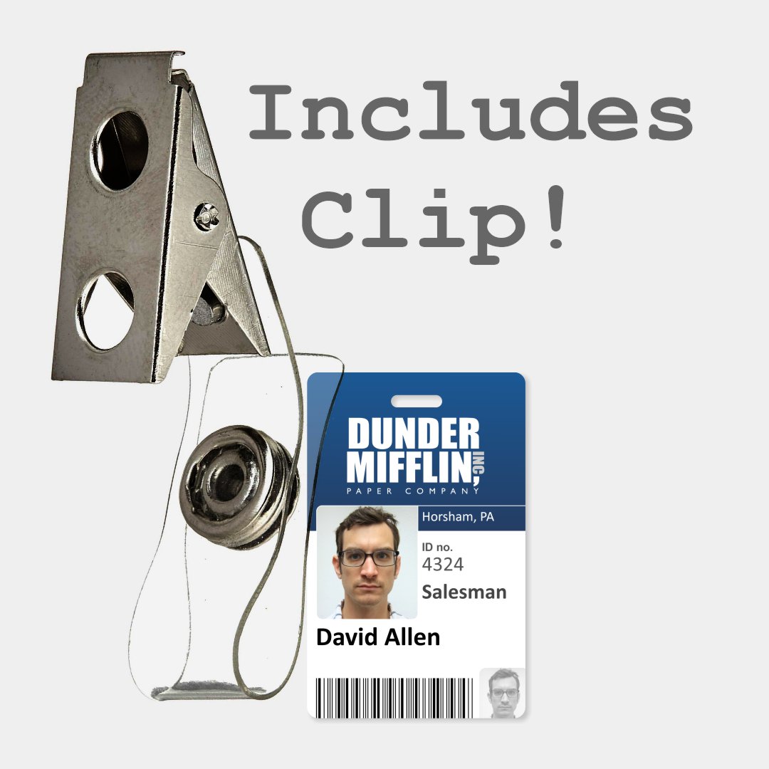 Dunder Mifflin 'The Office' Employee ID Name Badges [Couples